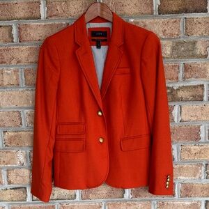 J Crew schoolboy blazer in burnt orange, NWOT, size 4